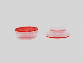 42MM Red Plastic Pull Up Cap For Metal Can